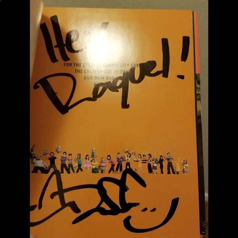 Autographed Ace of Cakes book Duff Goldman
